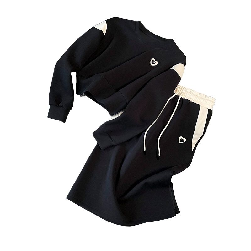 2026 Spring Fashion Casual Two-Piece Skirt Set Korean Style Premium Hoodie and Skirt Set for Women - Image 5