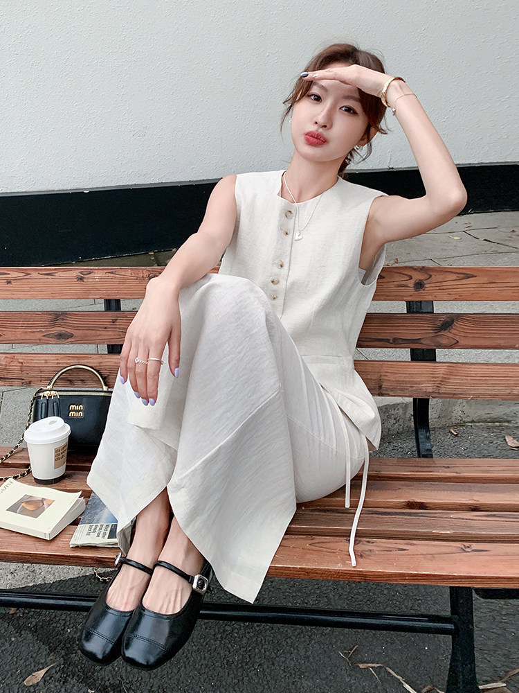 White Light Mature Style Slim Vest and Skirt Set Women 2026 Summer New Fashion Commuter Two-Piece - Image 4