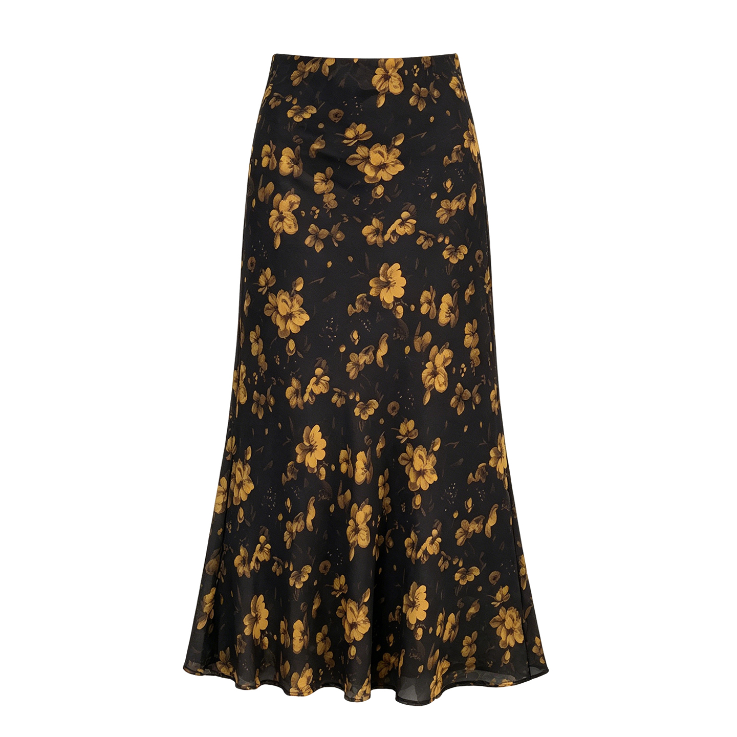 French Vintage Floral High Waist Slimming Mermaid Long Skirt for Women Summer - Image 5