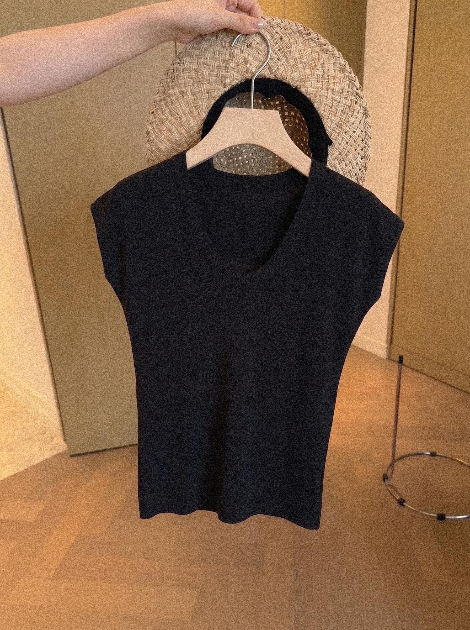 Old Money Style Soft Skin-Friendly Knit Short Sleeve T-Shirt Women Summer Slim Base Layer Top - Image 3