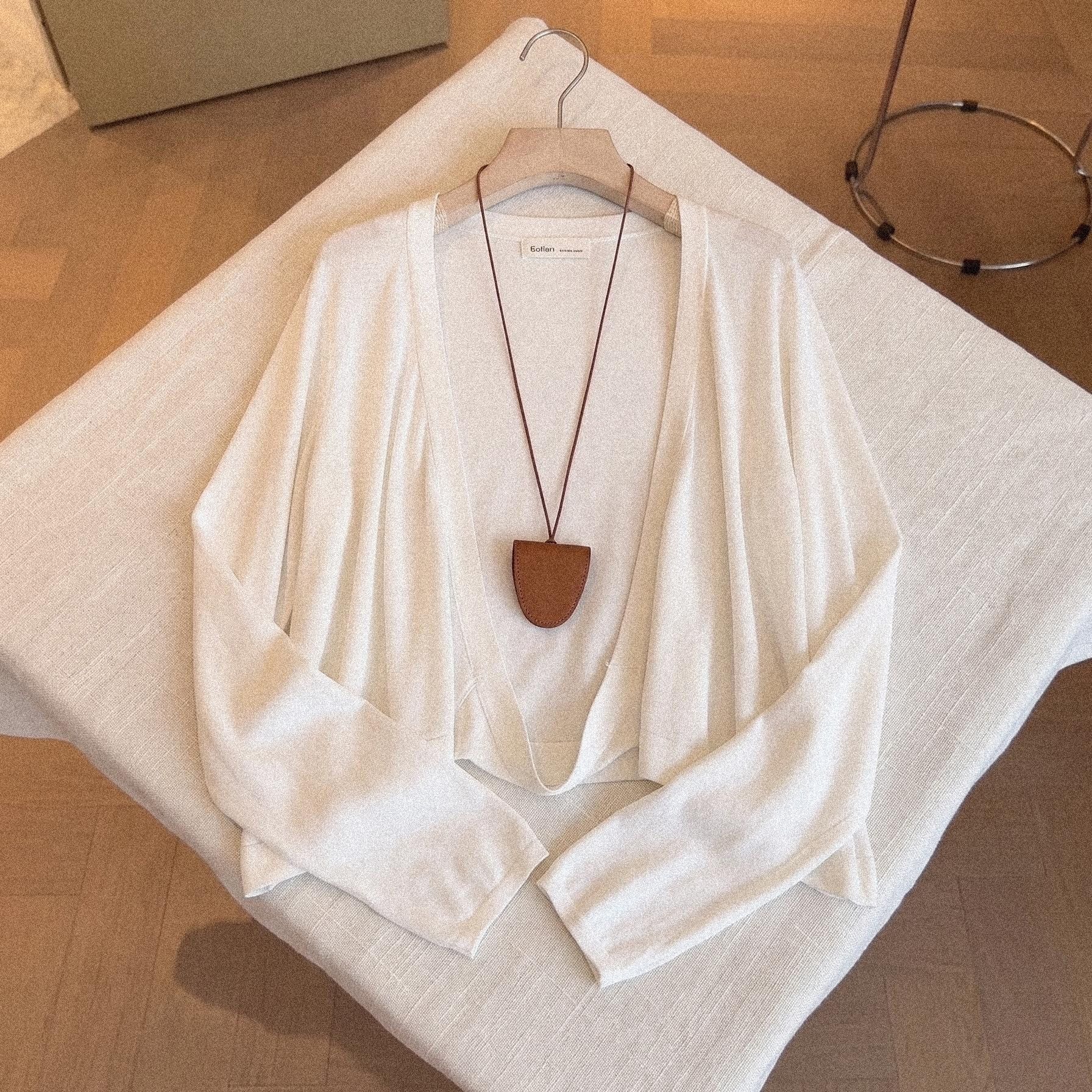 Women's Summer Sun Protection Knit Cardigan Short Batwing Sleeve Lightweight Cover-Up - Image 5